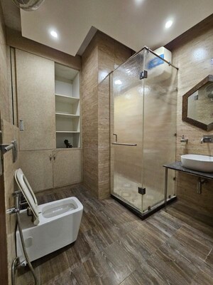 Bathroom in 3 BHK Builder Floor at Dlf Cyber City – for Rent