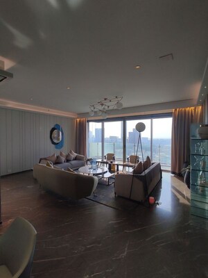 Living Room in 4 BHK Apartment at Hubtown 25 South, Prabhadevi – for Sale