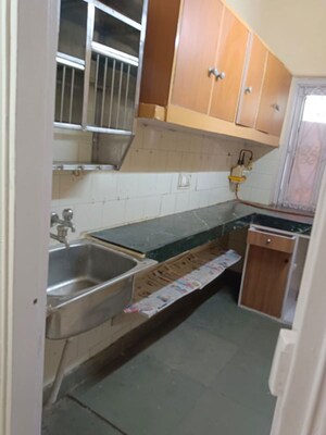 Kitchen in 1 BHK Builder Floor at Amar Colony – for Rent