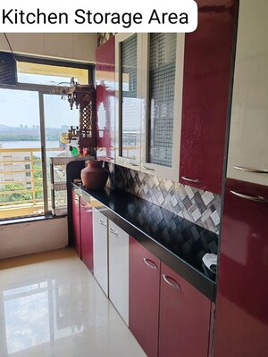 Kitchen in 2 BHK Apartment at Mayurs Nature Glory, Kalwa – for Rent