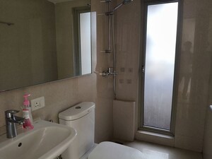Bathroom in 1 BHK Apartment at Hiranandani Business Park, Thane West – for Rent