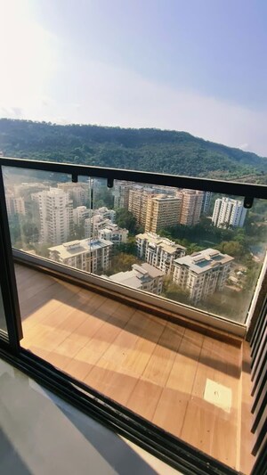 Balcony in 2 BHK Apartment at Damji Shamji Mahavir Spring Tulip Phase 1, Pokhran Road No Two – for Rent
