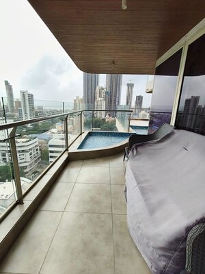 Balcony in 4 BHK Apartment at Prabhadevi CHS, Prabhadevi – for Sale