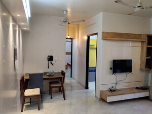 Living Room in 2 BHK Apartment at Lodha Amara New Tower, Kolshet Road – for Rent