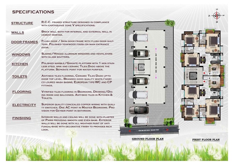 Floor Plan, kahilipara 3 Bedroom 1332 Sq.Ft. Apartment In Kahilipara Guwahati 10412217