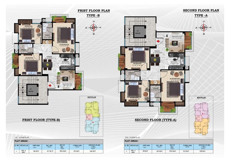 Floor Plan, kahilipara 3 Bedroom 1332 Sq.Ft. Apartment In Kahilipara Guwahati 10412217