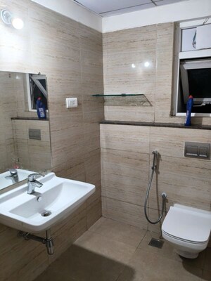 Bathroom in 2 BHK Apartment at Rajapushpa Provincia, Narsingi – for Rent