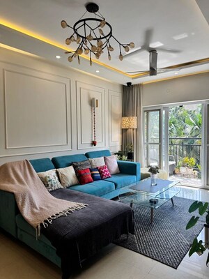 Living Room in 3 BHK Apartment at BSCPL Bollineni Silas, Whitefield – for Rent