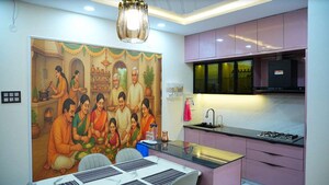 Kitchen in 3 BHK Villa at Suraram – for Sale