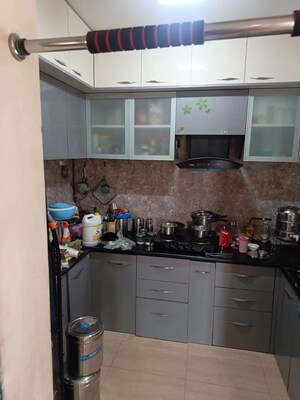 Kitchen in 1 BHK Apartment at G K Roseland Residency, Pimple Saudagar – for Rent