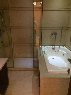 Bathroom in 4 BHK Builder Floor at Hauz Khas Enclave – for Rent