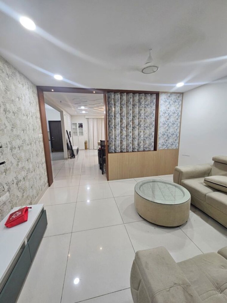 Living Room, vajra-jasmine-county 3 Bedroom 1800 Sq.Ft. Apartment In Gachibowli Hyderabad 10412538