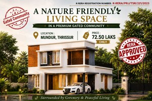 3 BHK Villa For Sale in Chittilappilly