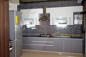 Kitchen in 3 BHK Apartment at Deep Indraprasth, Satellite – for Rent