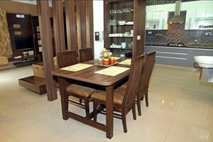 Dining area in 3 BHK Apartment at Deep Indraprasth, Satellite – for Rent