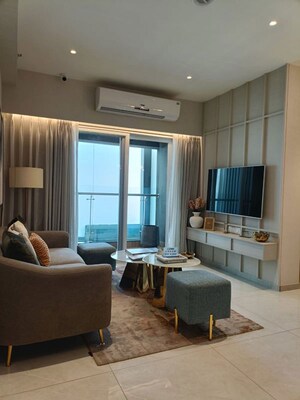 Living Room in 3 BHK Apartment at Godrej Ivara, Kharadi – for Sale