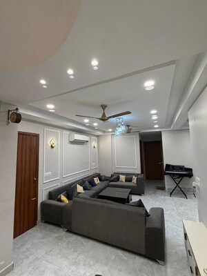 Living Room in 4 BHK Builder Floor at Dwarka Mor – for Rent
