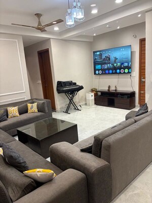 Living Room in 4 BHK Builder Floor at Dwarka Mor – for Rent