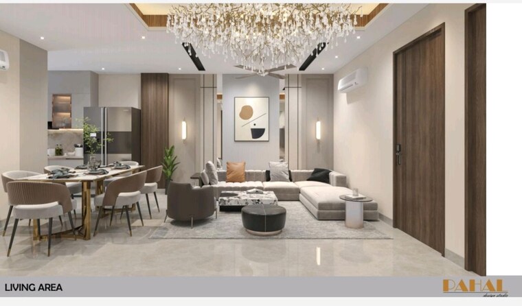 Living Room, anant-raj-ashok-estate 3 Bedroom 179 Sq.Yd. Builder Floor In Sector 63a Gurgaon 10412686