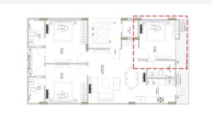 Floor Plan in 3 BHK Builder Floor at Anant Raj Ashok Estate, Sector 63a – for Sale