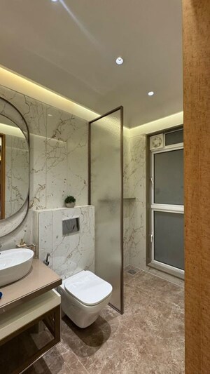 Bathroom in 3 BHK Apartment at Raymond The Address By GS, Sion East – for Sale