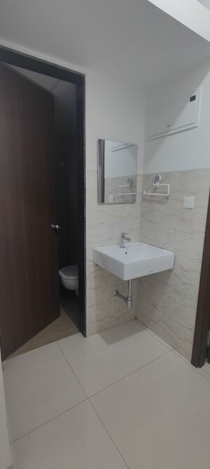 Bathroom in 2 BHK Apartment at Shapoorji Pallonji Sensorium, Hinjewadi – for Rent