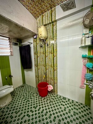 Bathroom in 2.5 BHK Apartment at Newa Garden, Airoli Sector 20 – for Rent
