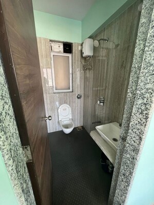 Bathroom in 1 BHK Apartment at Parth Lakefront, Dighe – for Rent