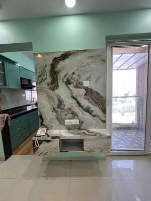 Living Room in 1 BHK Apartment at Parth Lakefront, Dighe – for Rent