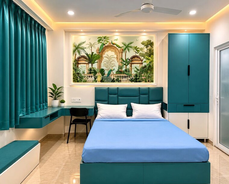 Bedroom, sector 31 1 RK 530 Sq.Ft. Builder Floor In Sector 31 Gurgaon 10412920