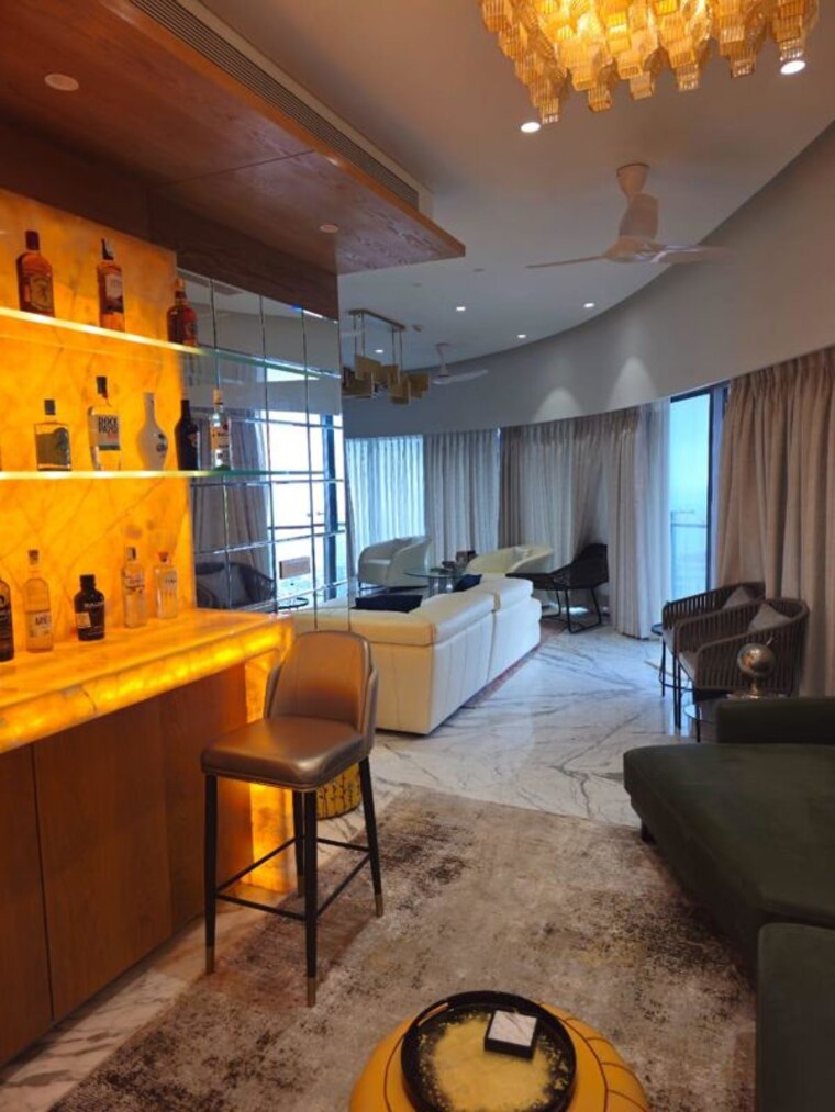 Living Room, lodha-world-view 5 Bedroom 3890 Sq.Ft. Apartment In Worli Mumbai 10412926