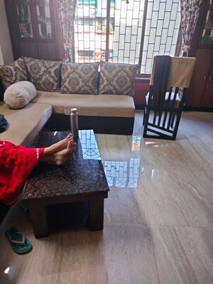 Living Room in 2 BHK Apartment at Kopar Khairane – for Rent