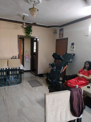 Living Room in 2 BHK Apartment at Kopar Khairane – for Rent