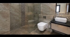 Bathroom in 3 BHK Builder Floor at NKV Golden Avenue, Sohna Sector 35 – for Rent