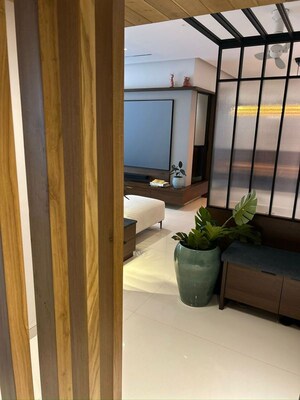 Living Room in 3 BHK Apartment at Godrej Platinum Mumbai, Vikhroli East – for Rent
