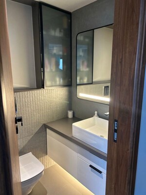 Bathroom in 3 BHK Apartment at Godrej Platinum Mumbai, Vikhroli East – for Rent