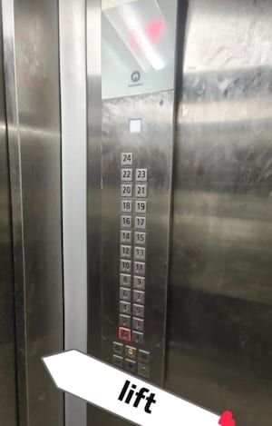 Building Lobby in 1 BHK Apartment at Chembur – for Rent