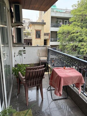 Balcony in 3 BHK Builder Floor at Chittaranjan Park – for Rent