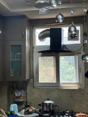 Bathroom in 3 BHK Builder Floor at Chittaranjan Park – for Rent