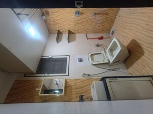 Bathroom in 2 BHK Apartment at Retro Avenue, Kopar Khairane – for Rent