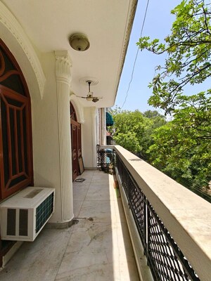 Balcony in 3 BHK Builder Floor at Sarvodaya Enclave – for Rent