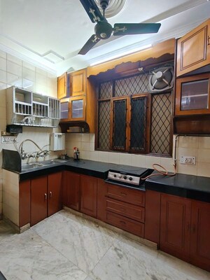 Kitchen in 3 BHK Builder Floor at Sarvodaya Enclave – for Rent