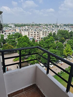 Balcony in 3 BHK Apartment at Greenwood Apartment, Gomti Nagar – for Rent