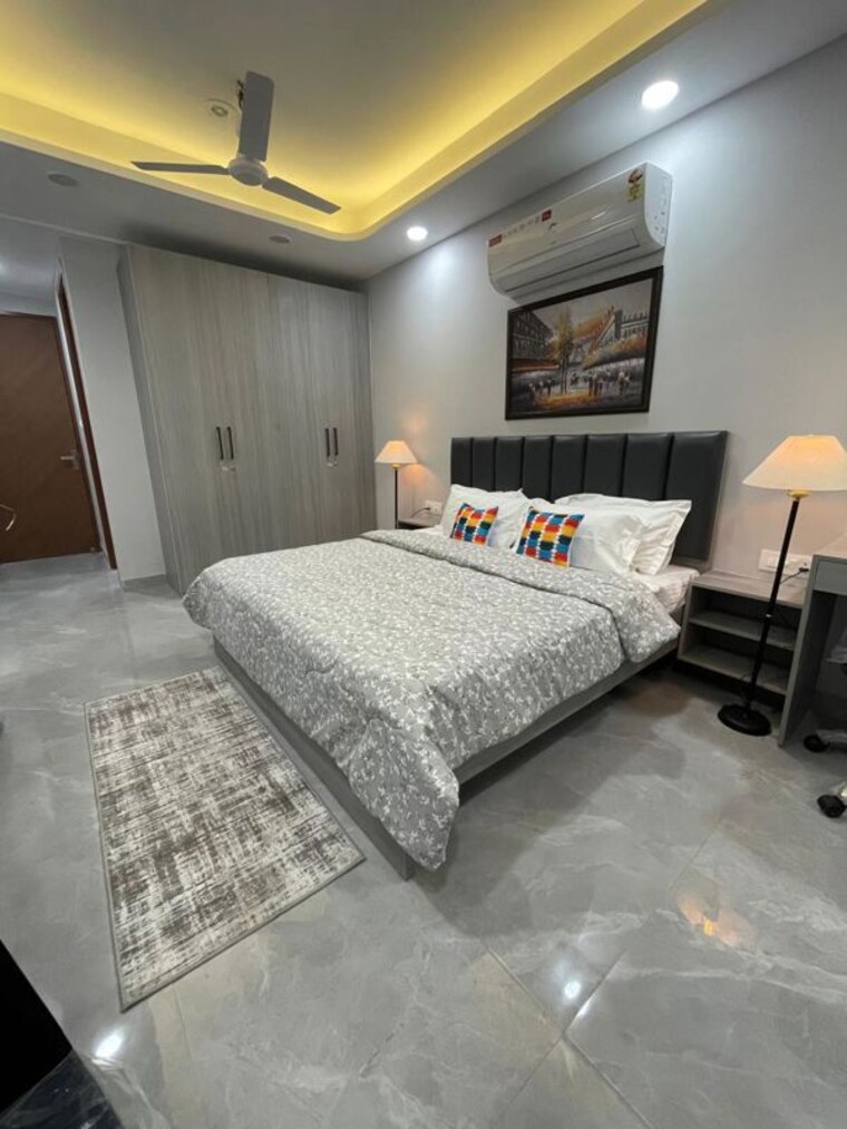 Bedroom, auram-floor 3 Bedroom 1500 Sq.Ft. Builder Floor In South City 2 Gurgaon 10413178