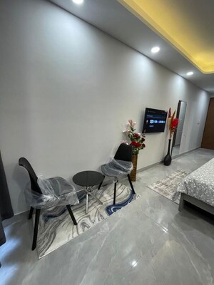Living Room in 3 BHK Builder Floor at Auram Floor, South City 2 – for Rent