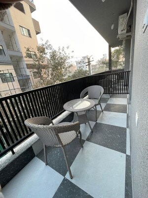 Balcony in 3 BHK Builder Floor at Auram Floor, South City 2 – for Rent