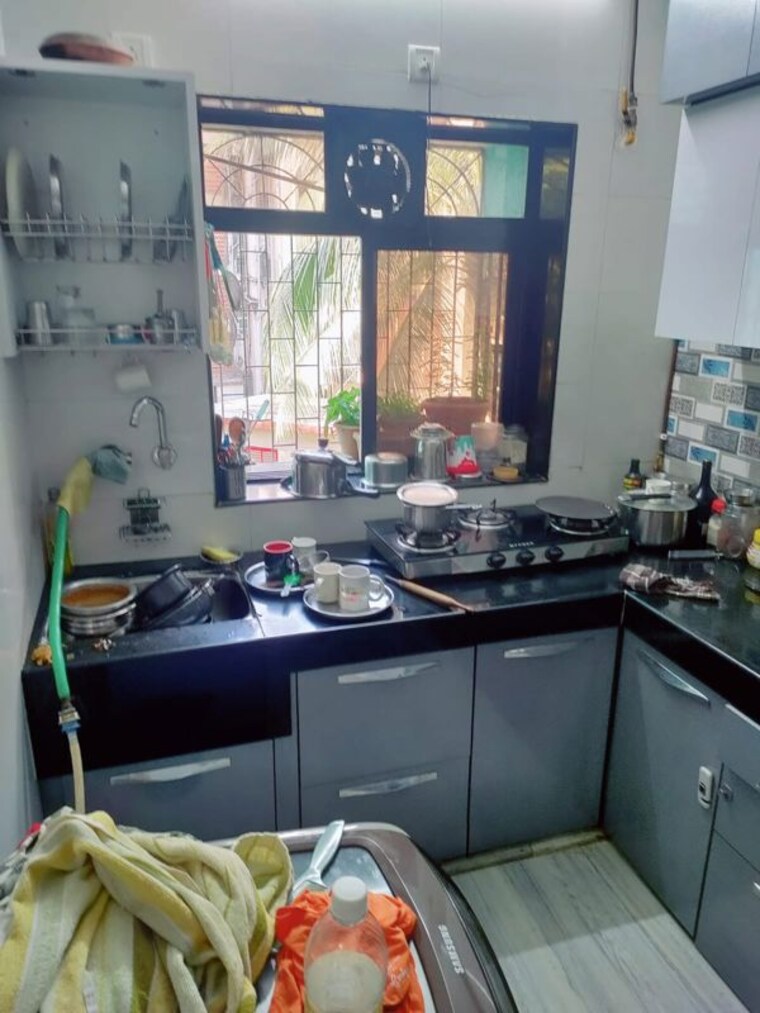 Kitchen, blue-pear 1 Bedroom 450 Sq.Ft. Apartment In Dahisar West Mumbai 10413312