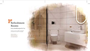 Bathroom in 3 BHK Builder Floor at Ganga Kashi Residences, Sector 89 – for Sale