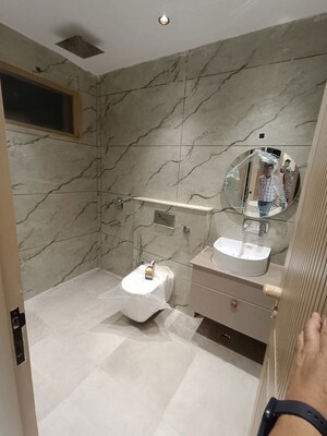 Bathroom in 4 BHK Builder Floor at Green Fields Colony – for Rent