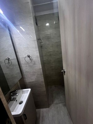 Bathroom in 3 BHK Apartment at Adani Ten BKC, Bandra East – for Rent